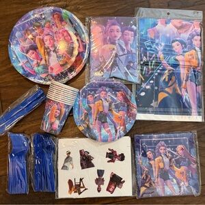 Kpop Demon Hunters Huntrix Saja Boys Birthday Party Decorations New